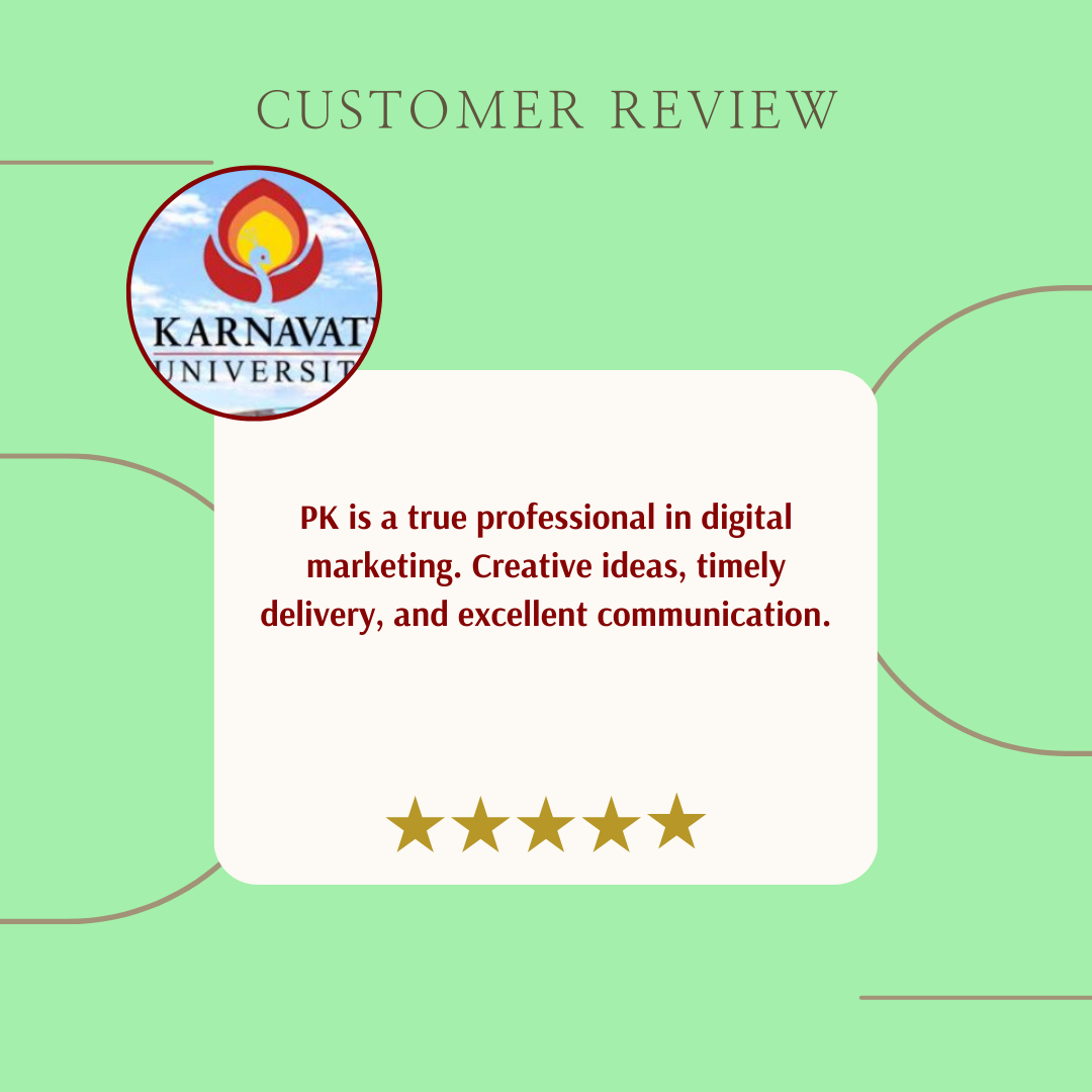 pk is a true professional in digital marketing. creative ideas, timely delivery, and excellent communication.